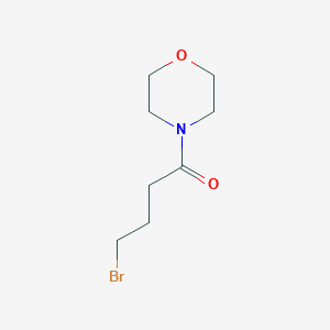 molecular formula C8H14BrNO2 B13346426 4-Bromo-1-morpholinobutan-1-one 