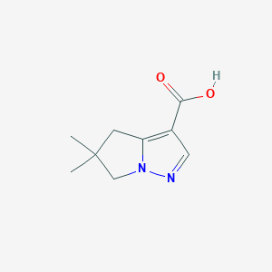 5,5-Dimethyl-5,6-dihydro-4H-pyrrolo[1,2-b]pyrazole-3-carboxylic acid