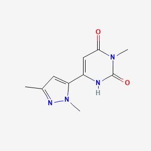 6-(1,3-dimethyl-1H-pyrazol-5-yl)-3-methyl-1,2,3,4-tetrahydropyrimidine-2,4-dione