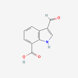 molecular formula C10H7NO3 B1334646 3-formyl-1H-indole-7-carboxylic Acid CAS No. 317854-65-2