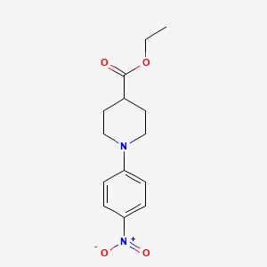 molecular formula C14H18N2O4 B1334647 Ethyl 1-(4-nitrophenyl)piperidine-4-carboxylate CAS No. 216985-30-7