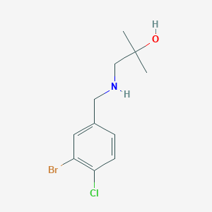 1-((3-Bromo-4-chlorobenzyl)amino)-2-methylpropan-2-ol