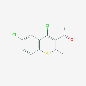 molecular formula C11H8Cl2OS B1334649 4,6-dichloro-2-methyl-2H-thiochromene-3-carbaldehyde CAS No. 255377-95-8