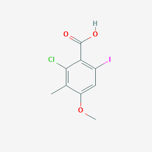 2-Chloro-6-iodo-4-methoxy-3-methylbenzoic acid