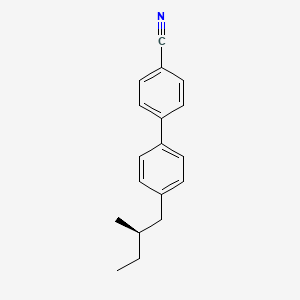 molecular formula C18H19N B13346501 (R)-4'-(2-Methylbutyl)-[1,1'-biphenyl]-4-carbonitrile 