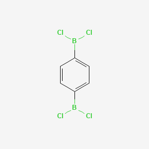 molecular formula C6H4B2Cl4 B13346504 1,4-Bis(dichloroboryl)benzene 