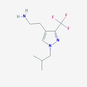 2-(1-isobutyl-3-(trifluoromethyl)-1H-pyrazol-4-yl)ethan-1-amine