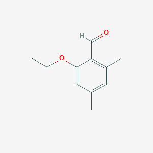 molecular formula C11H14O2 B13346520 2-Ethoxy-4,6-dimethylbenzaldehyde CAS No. 88174-48-5