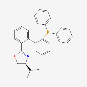 molecular formula C30H28NOP B13346532 (S)-2-(2'-(Diphenylphosphanyl)-[1,1'-biphenyl]-2-yl)-4-isopropyl-4,5-dihydrooxazole 