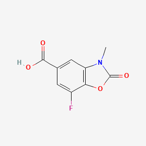 7-Fluoro-3-methyl-2-oxo-1,3-benzoxazole-5-carboxylic acid