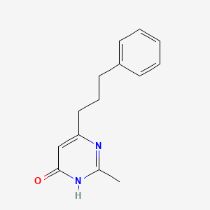 2-Methyl-6-(3-phenylpropyl)pyrimidin-4-ol