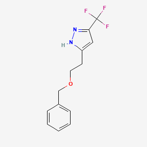 3-(2-(Benzyloxy)ethyl)-5-(trifluoromethyl)-1H-pyrazole