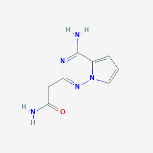 2-(4-Aminopyrrolo[2,1-f][1,2,4]triazin-2-yl)acetamide