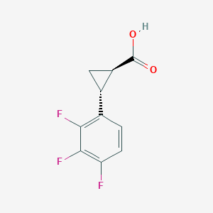 molecular formula C10H7F3O2 B13346790 (1R,2R)-2-(2,3,4-Trifluorophenyl)cyclopropane-1-carboxylic acid 