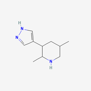 2,5-Dimethyl-3-(1H-pyrazol-4-yl)piperidine