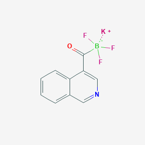 molecular formula C10H6BF3KNO B13346808 Potassium trifluoro(isoquinoline-4-carbonyl)borate 