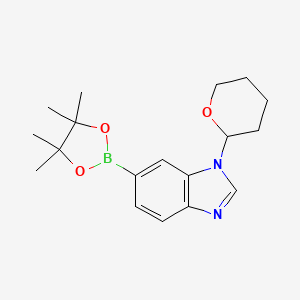 1-(Tetrahydro-2h-pyran-2-yl)-6-(4,4,5,5-tetramethyl-1,3,2-dioxaborolan-2-yl)-1h-benzo[d]imidazole