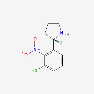 (S)-2-(3-Chloro-2-nitrophenyl)pyrrolidine