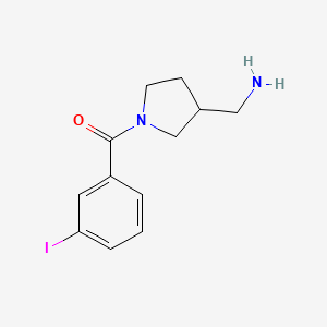 (3-(Aminomethyl)pyrrolidin-1-yl)(3-iodophenyl)methanone