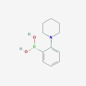 molecular formula C11H16BNO2 B1334685 2-(1-Piperidinyl)phenylboronic acid CAS No. 1050505-85-5