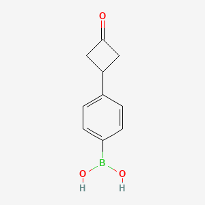molecular formula C10H11BO3 B1334688 (4-(3-氧代环丁基)苯基)硼酸 CAS No. 254893-03-3