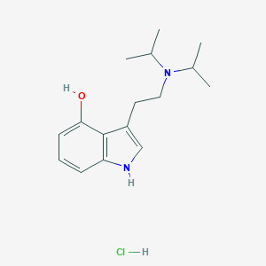 molecular formula C16H25ClN2O B133469 n,n-Diisopropyl-4-hydroxytryptamine hydrochloride CAS No. 63065-90-7