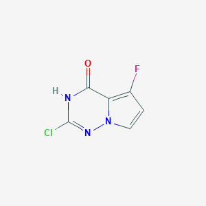 2-Chloro-5-fluoropyrrolo[2,1-f][1,2,4]triazin-4(3H)-one