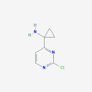 1-(2-Chloropyrimidin-4-yl)cyclopropan-1-amine