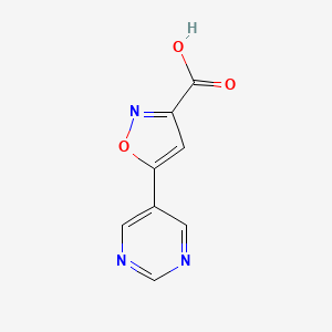 5-(5-Pyrimidinyl)isoxazole-3-carboxylic Acid