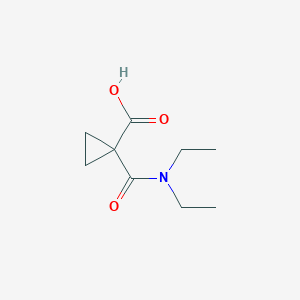 1-(Diethylcarbamoyl)cyclopropane-1-carboxylic acid