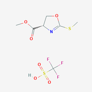 (S)-Methyl 2-(methylthio)-4,5-dihydrooxazole-4-carboxylate trifluoromethanesulfonate