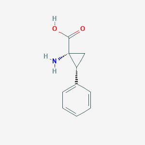 Cyclopropanecarboxylic acid, 1-amino-2-phenyl-, (1R,2R)-