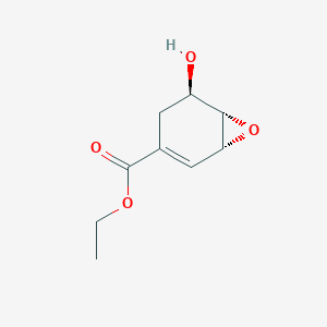 molecular formula C9H12O4 B13347097 Ethyl (1R,5R,6S)-5-hydroxy-7-oxabicyclo[4.1.0]hept-2-ene-3-carboxylate 