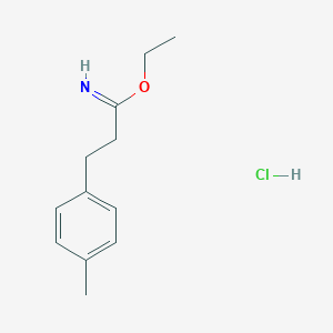 Ethyl 3-(p-tolyl)propanimidate hydrochloride