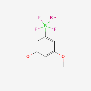 molecular formula C8H9BF3KO2 B13347110 Potassium (3,5-dimethoxyphenyl)trifluoroboranuide CAS No. 929626-22-2