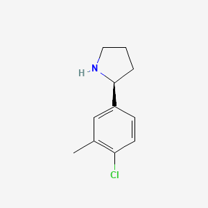 (S)-2-(4-Chloro-3-methylphenyl)pyrrolidine