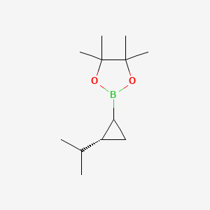 molecular formula C12H23BO2 B13347140 2-((2S)-2-Isopropylcyclopropyl)-4,4,5,5-tetramethyl-1,3,2-dioxaborolane 