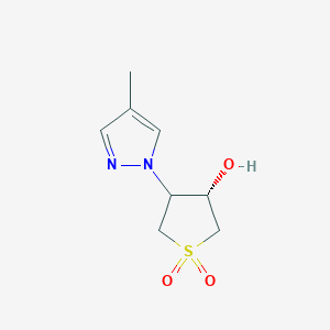 (3S)-3-hydroxy-4-(4-methyl-1H-pyrazol-1-yl)-1lambda6-thiolane-1,1-dione