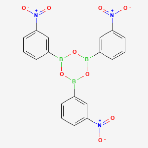 molecular formula C18H12B3N3O9 B13347164 Boroxin, tris(3-nitrophenyl)- CAS No. 220210-17-3