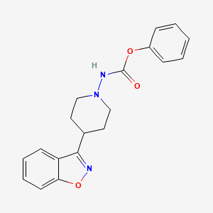 molecular formula C19H19N3O3 B13347175 Phenyl (4-(benzo[d]isoxazol-3-yl)piperidin-1-yl)carbamate 