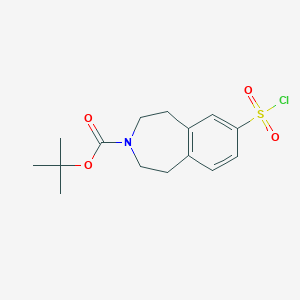 tert-Butyl 7-(chlorosulfonyl)-4,5-dihydro-1H-benzo[d]azepine-3(2H)-carboxylate