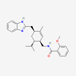 N-(((1S,4S,6S)-4-((1H-Benzo[d]imidazol-2-yl)methyl)-6-isopropyl-3-methylcyclohex-2-en-1-yl)methyl)-2-methoxybenzamide