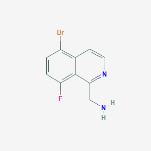 (5-Bromo-8-fluoroisoquinolin-1-yl)methanamine