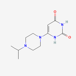 molecular formula C11H18N4O2 B13347233 6-(4-isopropylpiperazin-1-yl)pyrimidine-2,4(1H,3H)-dione 