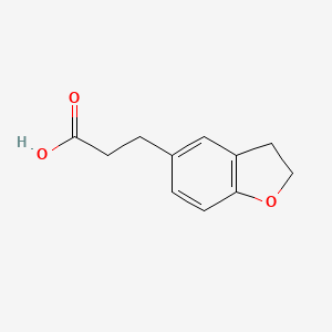 molecular formula C11H12O3 B1334728 2,3-二氢-1-苯并呋喃-5-丙酸 CAS No. 215057-28-6