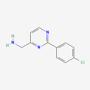 (2-(4-Chlorophenyl)pyrimidin-4-yl)methanamine