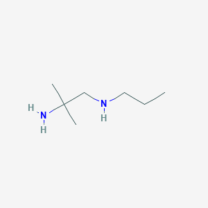 molecular formula C7H18N2 B13347324 2-Methyl-N1-propylpropane-1,2-diamine 