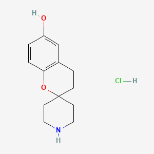 molecular formula C13H18ClNO2 B13347340 Spiro[chromane-2,4'-piperidin]-6-ol hydrochloride 