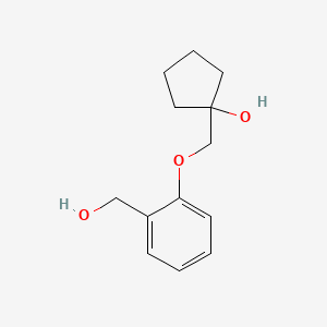 1-((2-(Hydroxymethyl)phenoxy)methyl)cyclopentan-1-ol