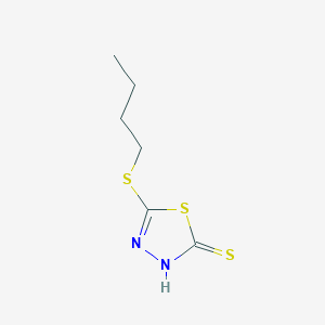 molecular formula C6H10N2S3 B1334737 5-(丁基硫基)-1,3,4-噻二唑-2-硫醇 CAS No. 56492-83-2
